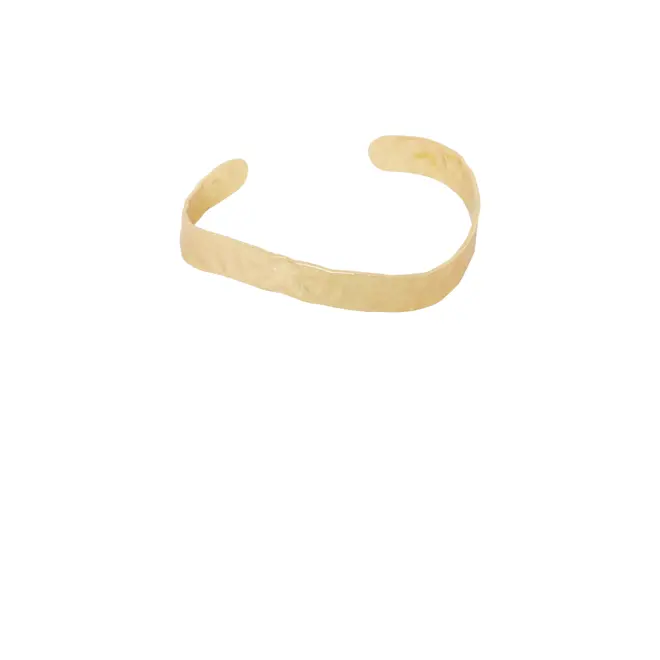 Gehamerde Organic Bangle - Goud