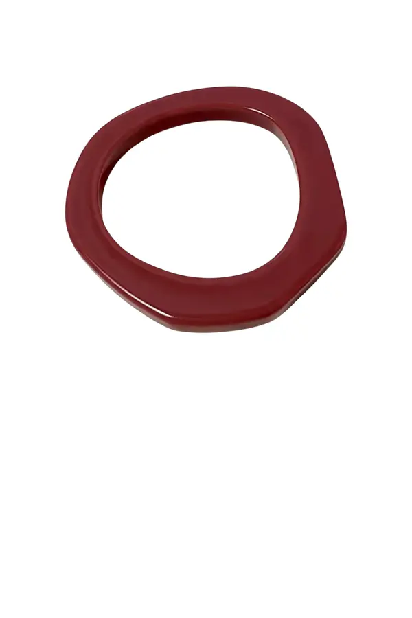 Organic Bangle Gelakte Hars - Bordeaux