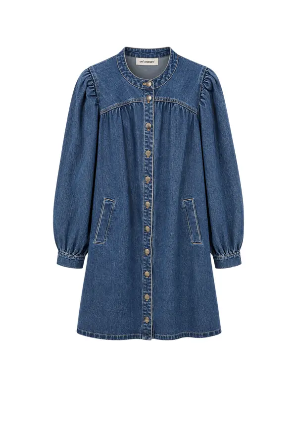 Denice Denim Dress - Used Denim