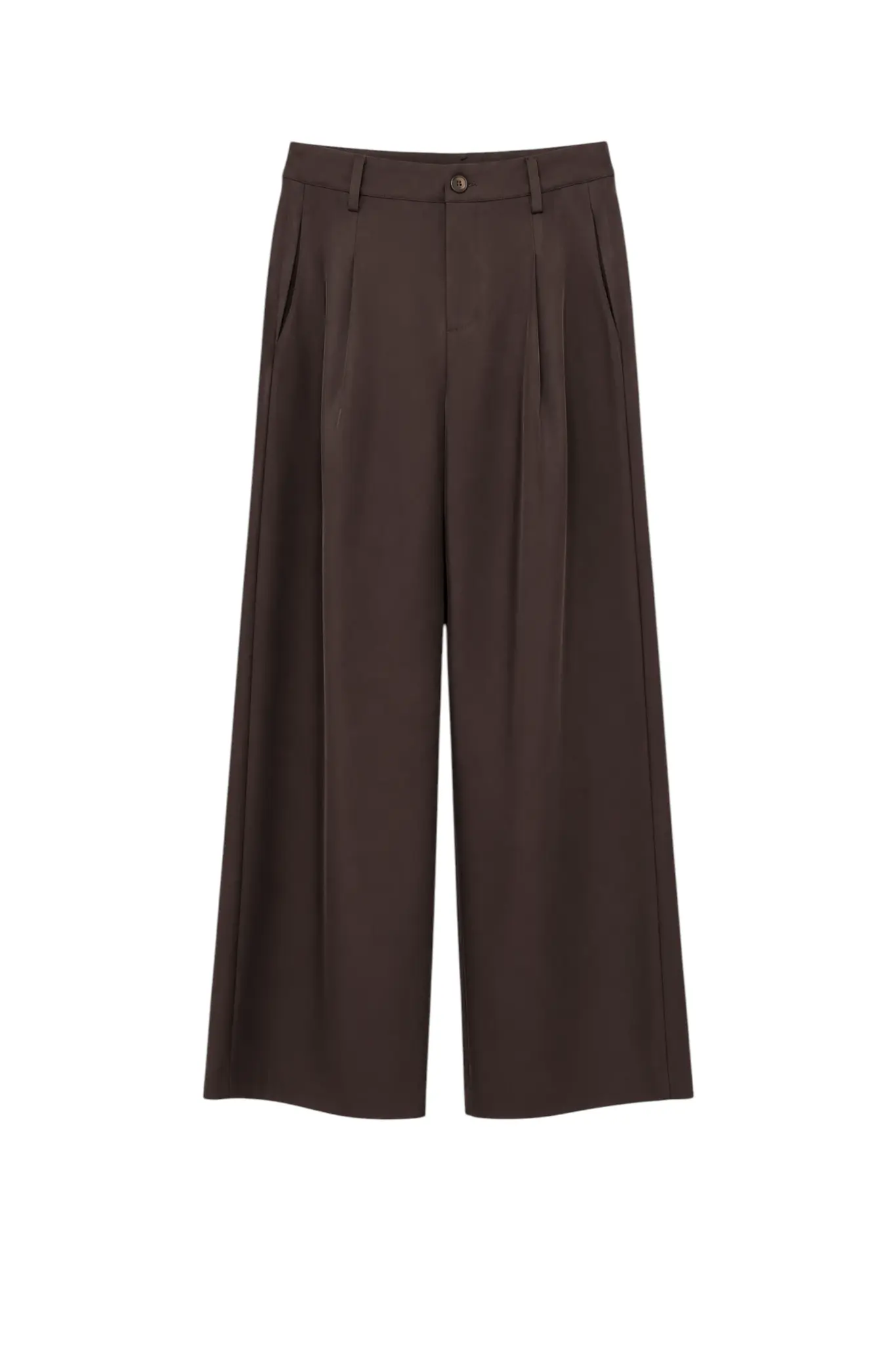Luna Pleat Pant - Bison