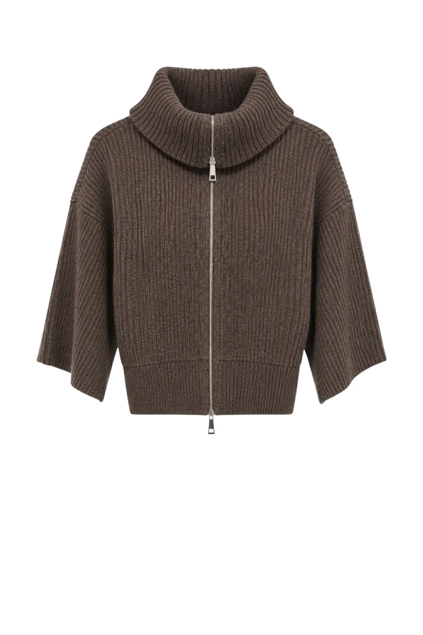 Row Zip Knit - Mocca