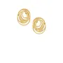 Organische Oorstekers Swirl - Goud