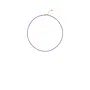 Fijne Korte Ketting Met Mini Edelsteentjes - Paars