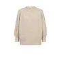 Row Puff SS Rib Knit - Creme