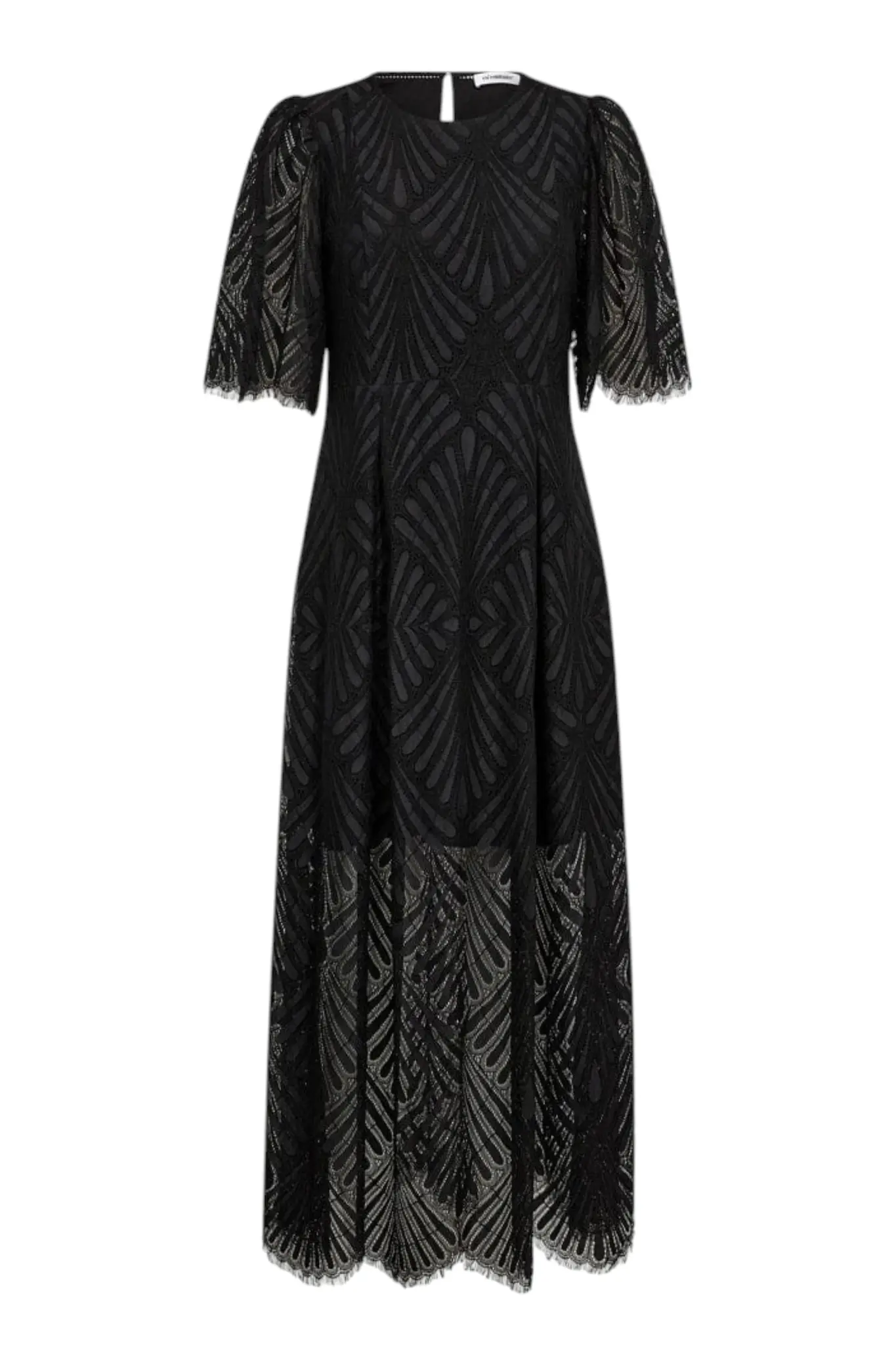 Leti Lace Maxi Dress - Black