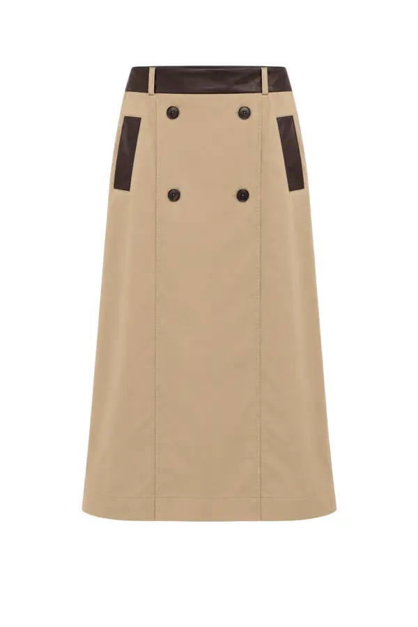 Susan Rok -  Beige+Contrast Brown