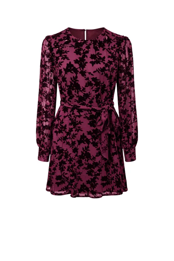 Dimphey Dress - Dark Cherry