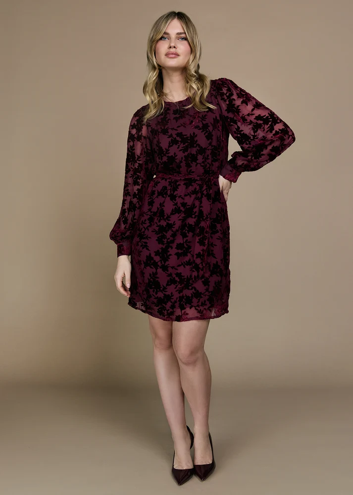 Dimphey Dress - Dark Cherry