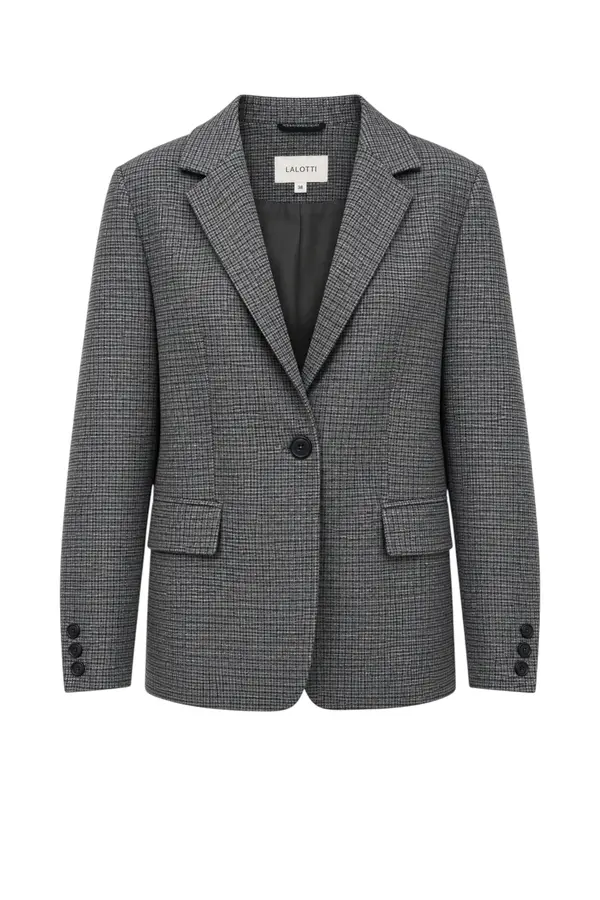 Cilia Blazer - Grey Checks
