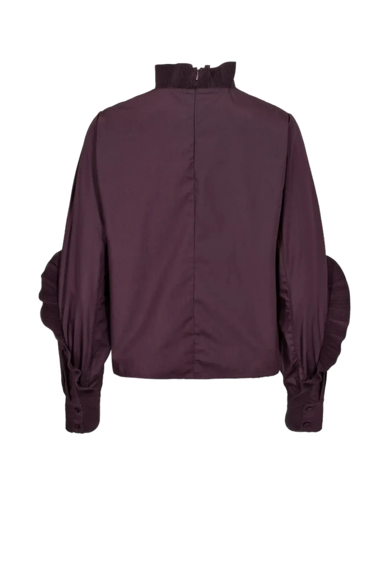 Pleat Blouse - Plum Perfect