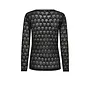 Penola O-Neck Blouse - Black