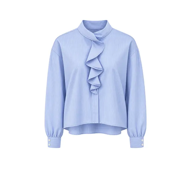 Rafaela Blouse - Light Blue Striped