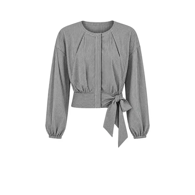 Rachel Blouse - Black Striped