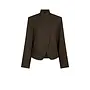 Tiria Structure Blazer - Dark Brown