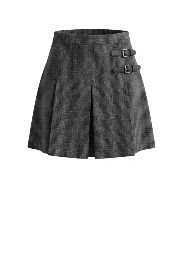 Fien Skirt - Grey Checks