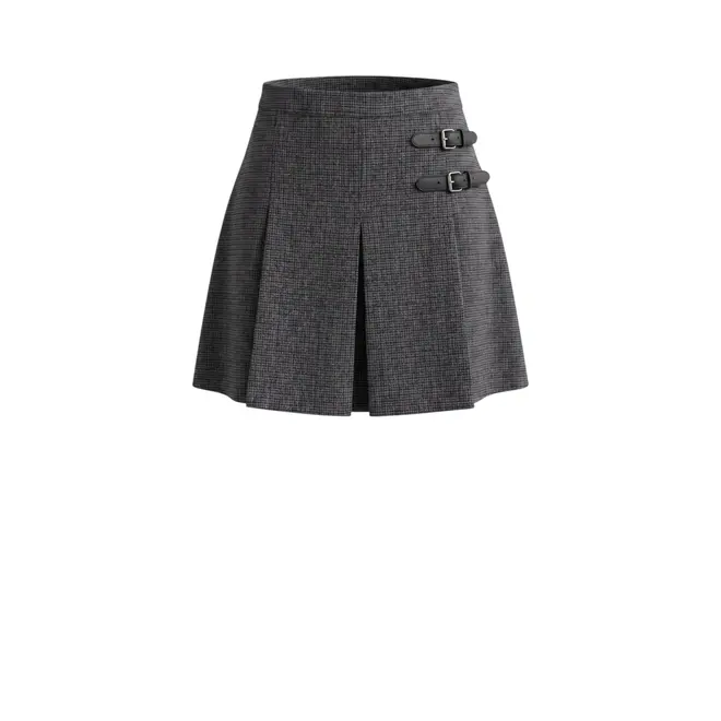 Fien Skirt - Grey Checks