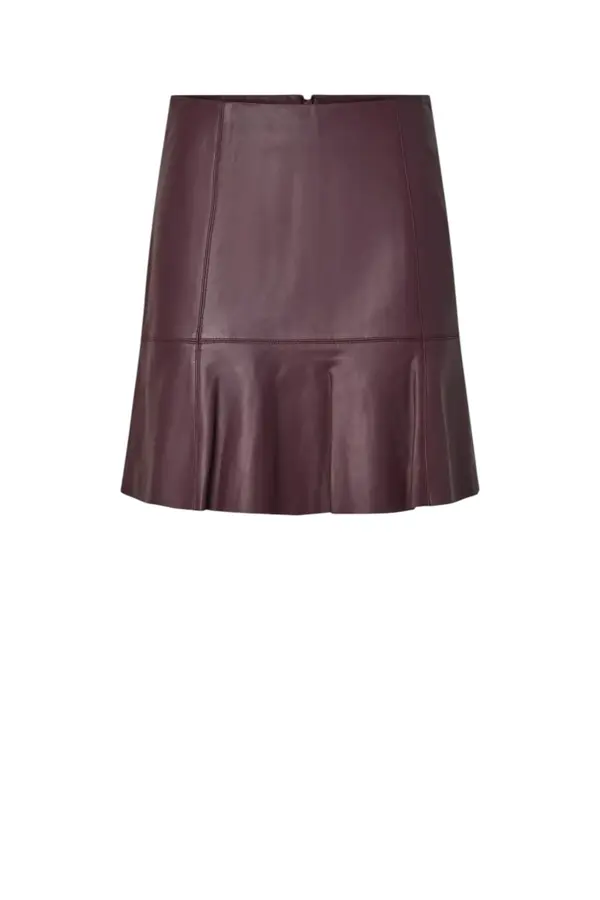 Colly Mw Naplon Leather Skirt Noos - Fig