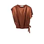Satijnen Asymetische Top - Brown