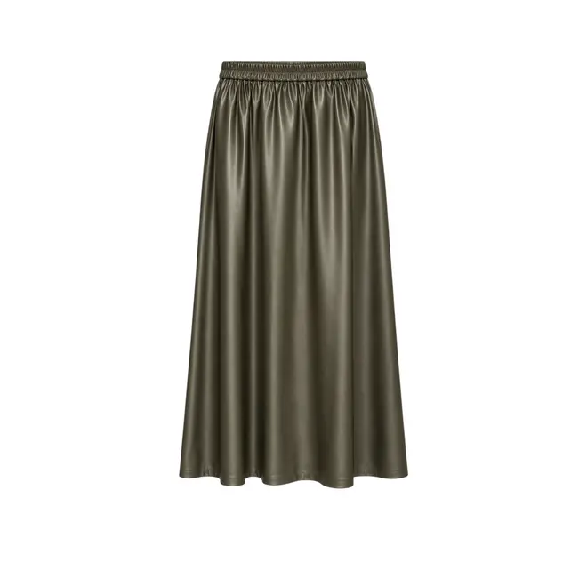Wijde Rok Liquid - Khaki
