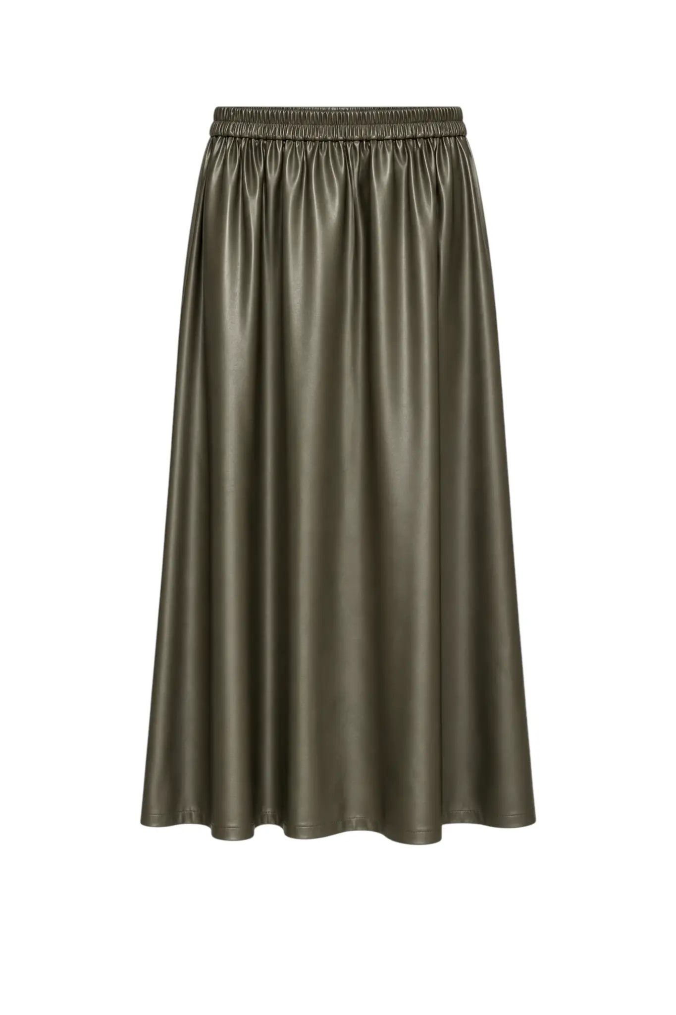 Wijde Rok Liquid - Khaki