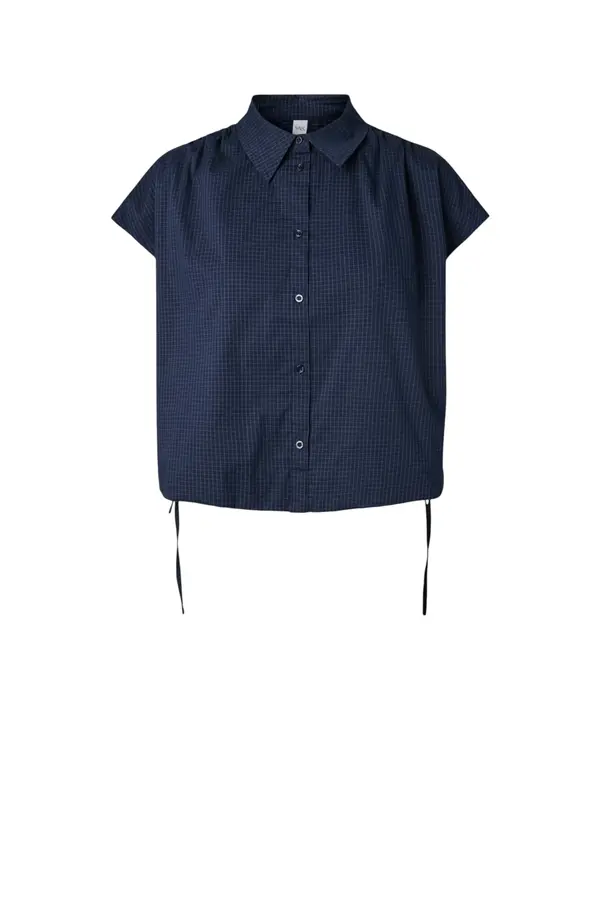 Leona Cs Short Top - Story - Navy Blazer / W. Checks