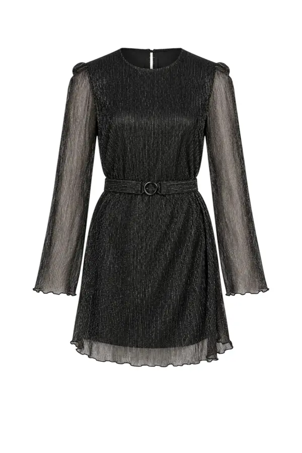 Devika Dress - Black / Silver