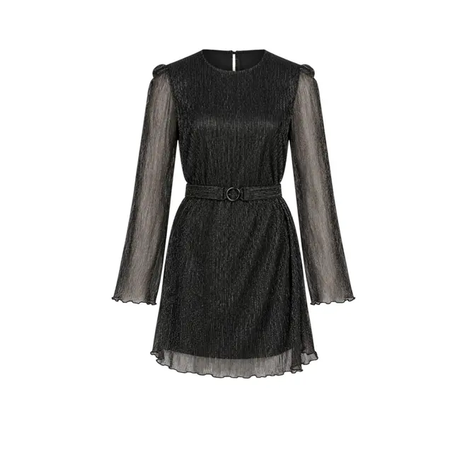 Devika Dress - Black / Silver