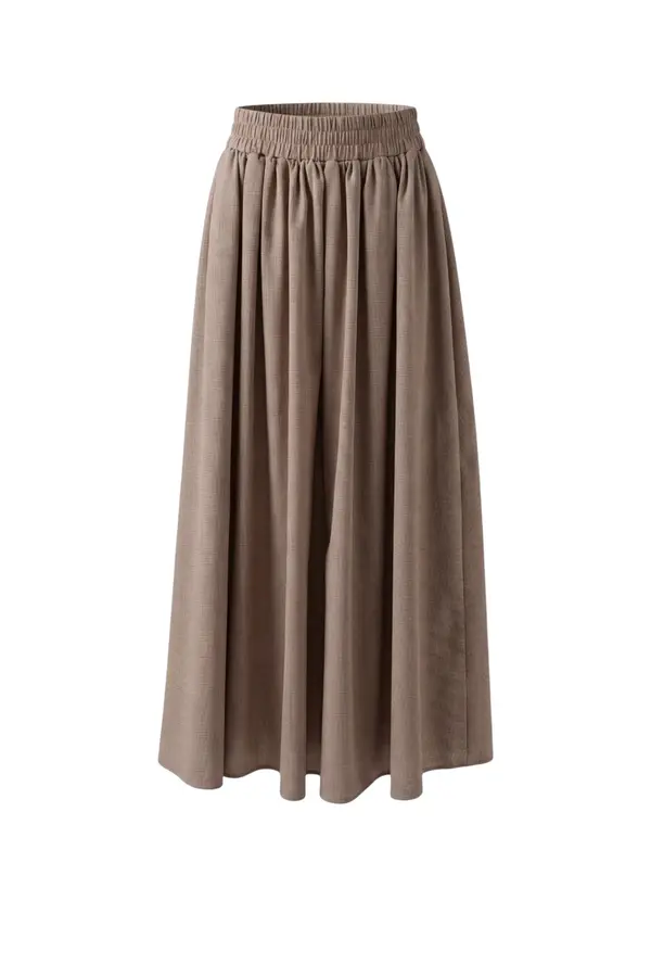 Aylin Skirt - Dark Brown Stripe