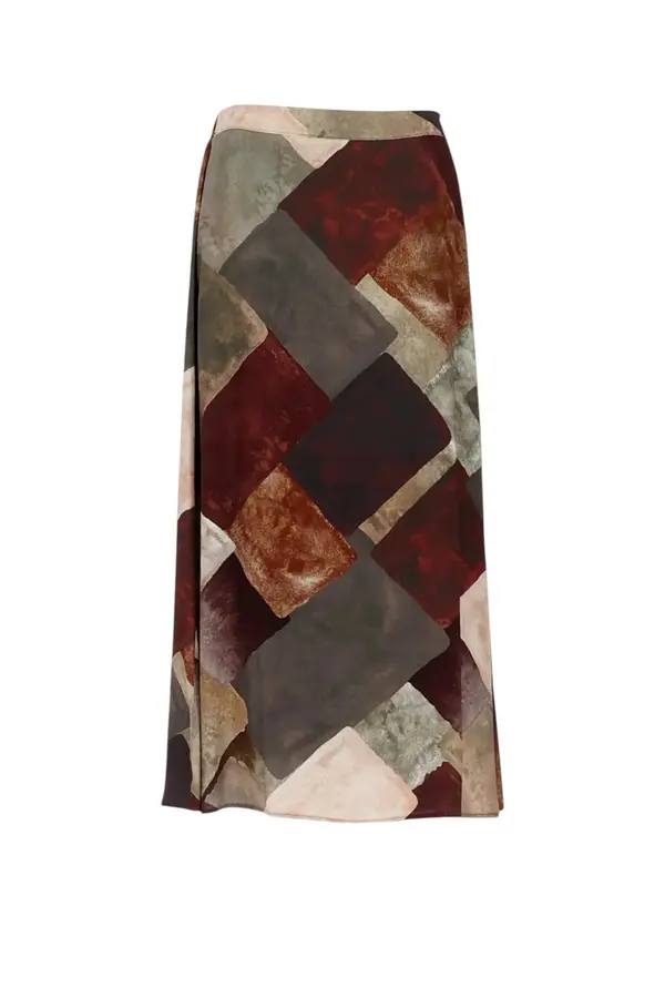 Maxi Skirt - Mocha Multi