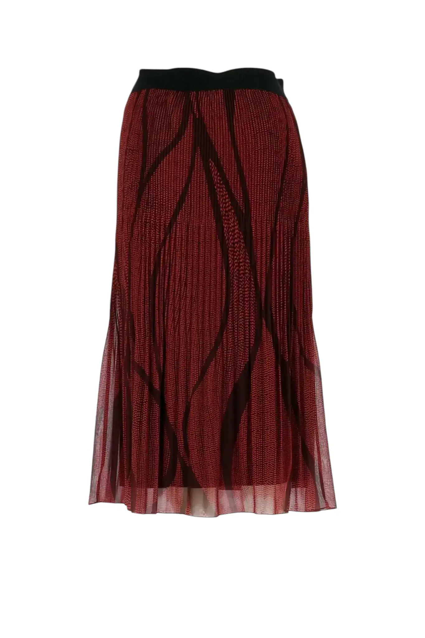 Plisse Skirt - Bordeaux
