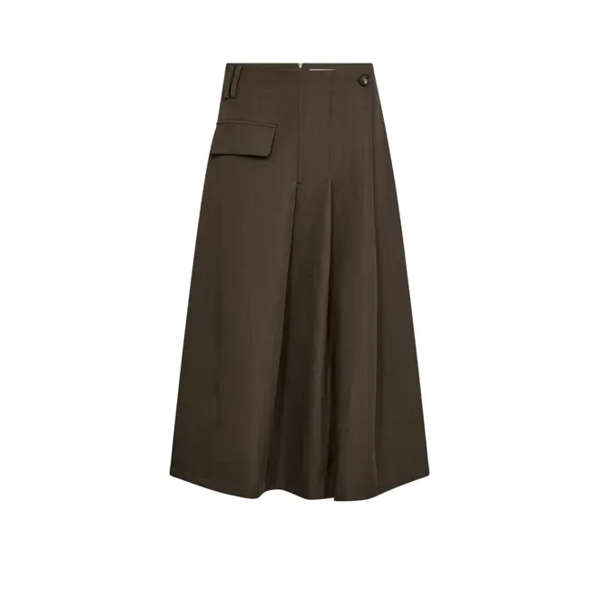 Luna Long Skirt - Dusty Army