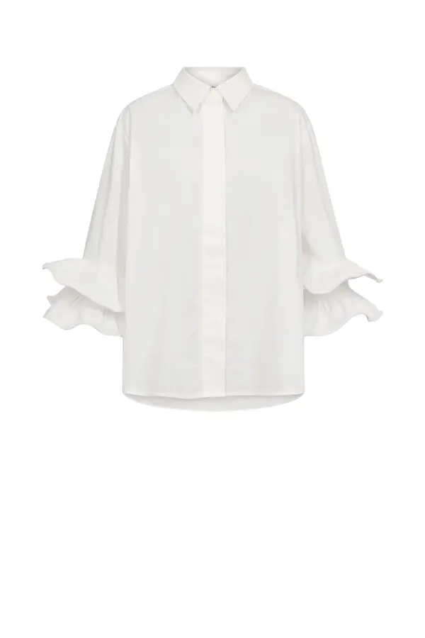 Halen Flare Shirt - White