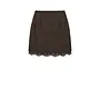 Brigitte Structure Lace Skirt - Dark Brown