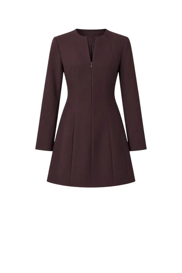 Circle Dress  - Prune