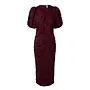 Linnea 2/4 Long Dress - Maroon Banner