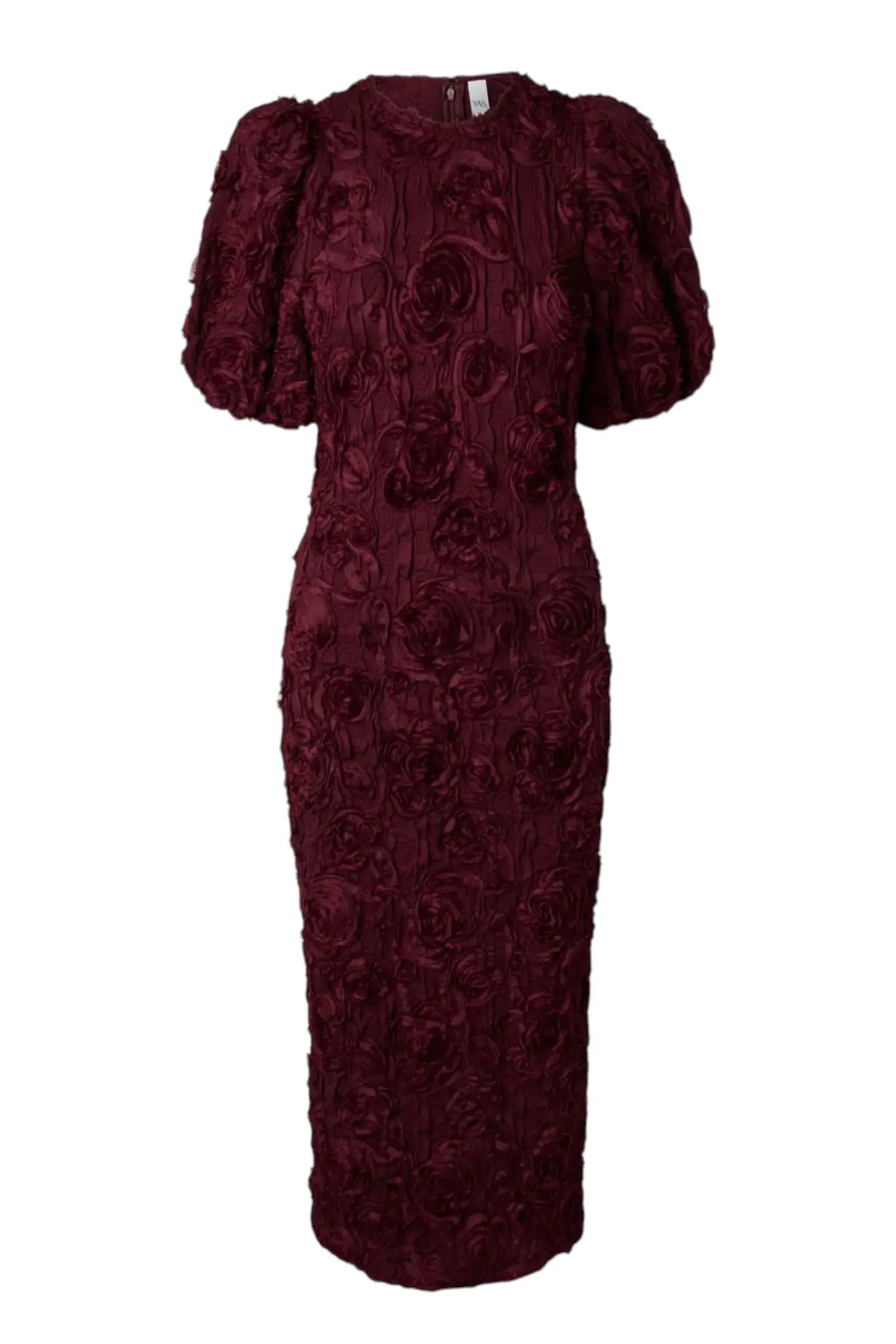 Linnea 2/4 Long Dress - Maroon Banner