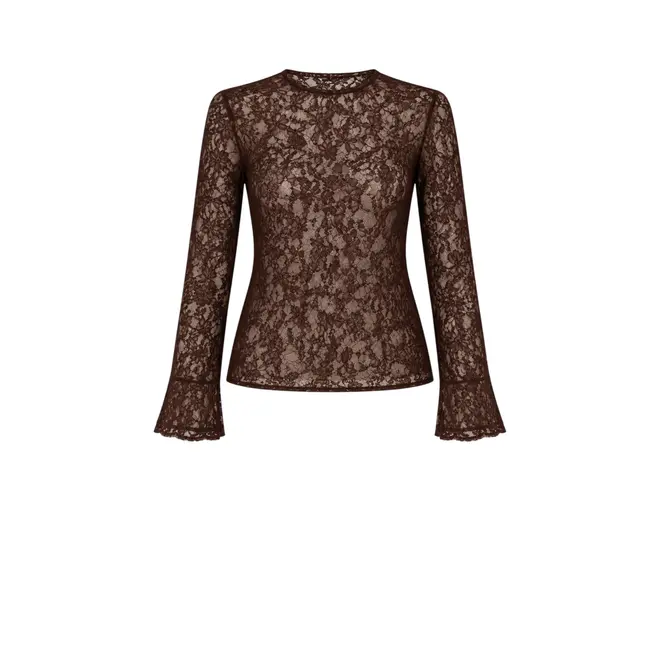 Top - Dark Brown Solid