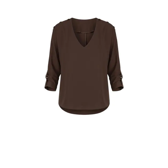 Brittany Blouse - Dark Chocolate