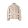 Faux Fur Coat - Beige