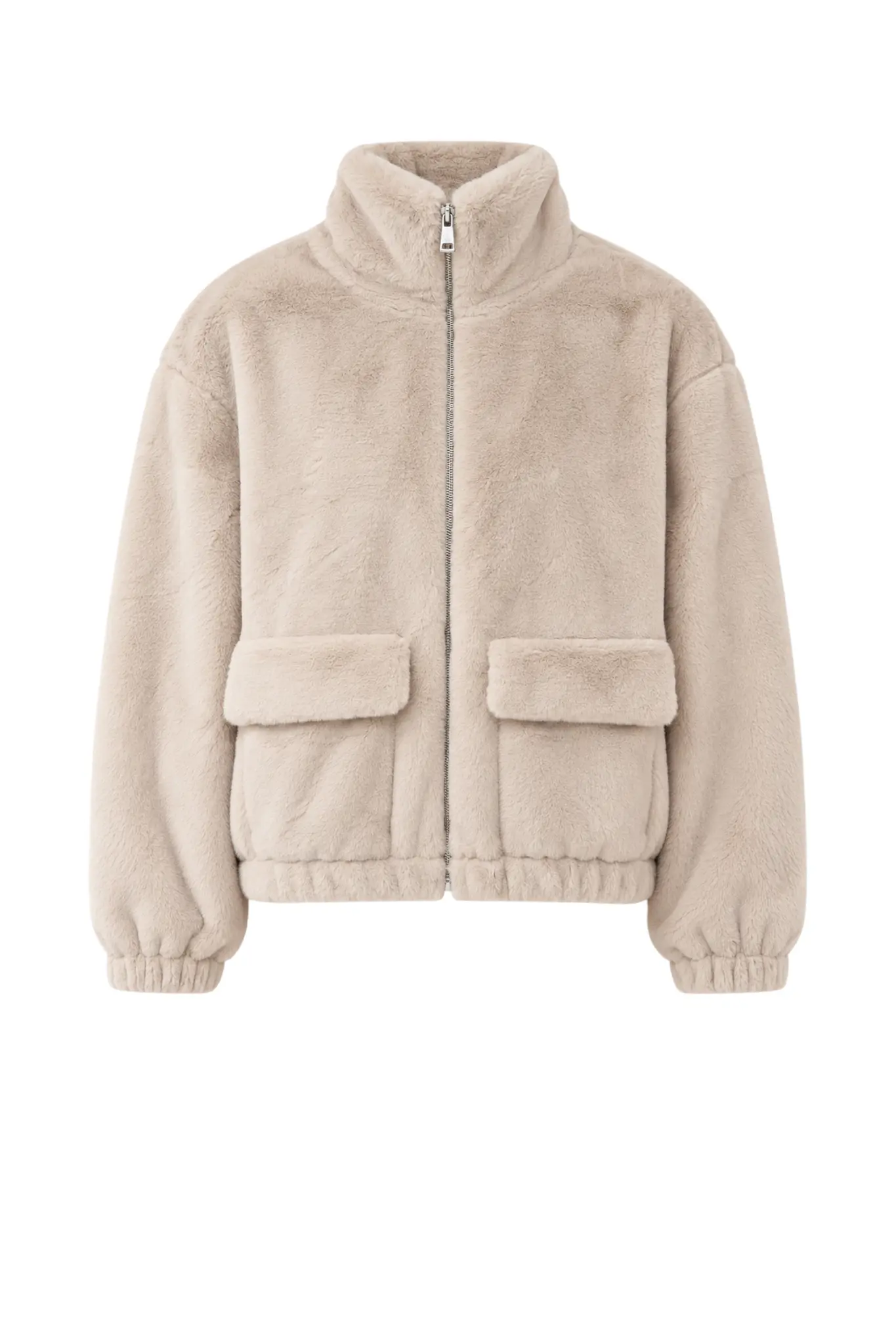 Faux Fur Coat - Beige