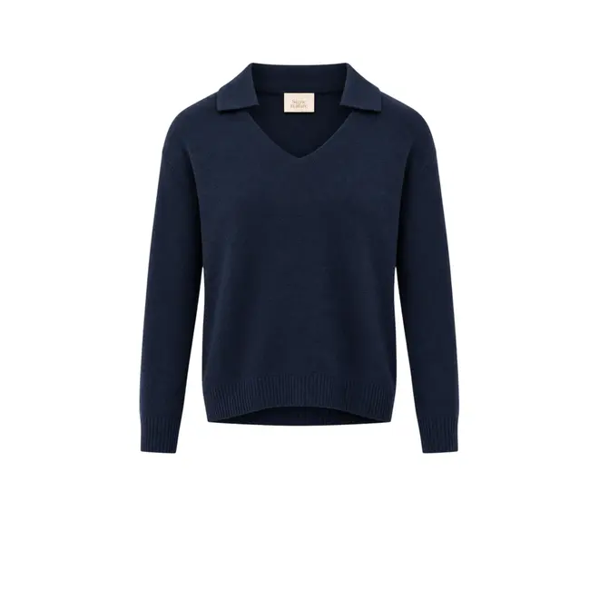 Pull Kraag - Marine
