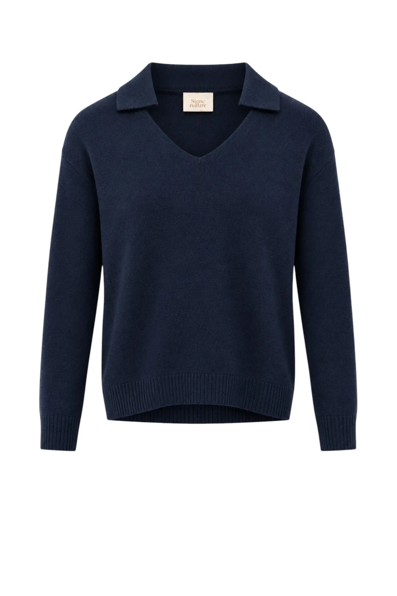 Pull Kraag - Marine