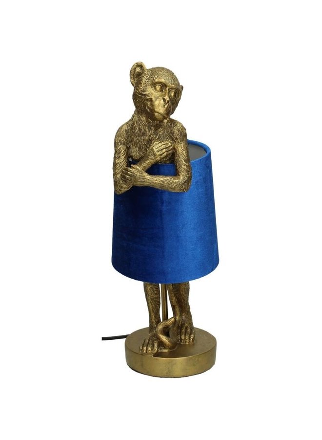 Tafellamp Monkey Blue