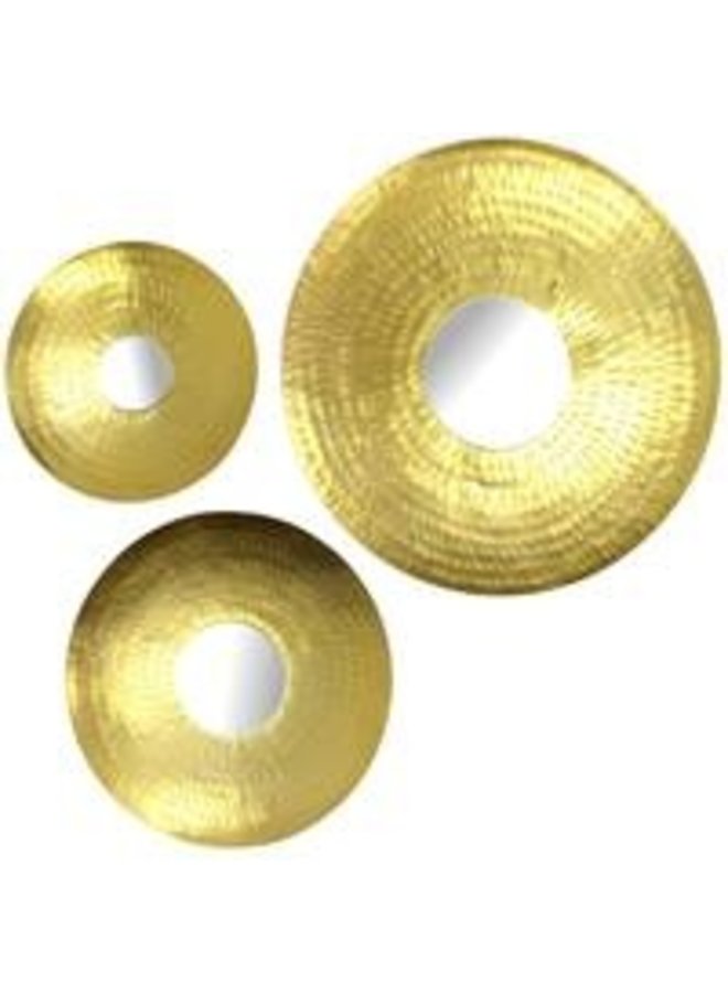 Spiegel Fish gold - set van 3