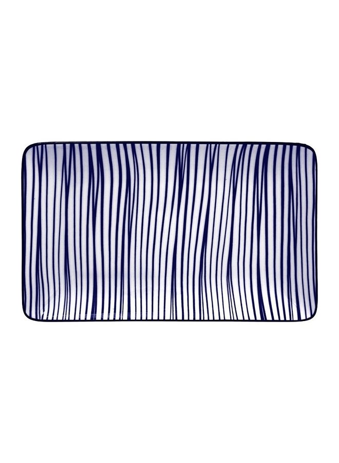 Bord 21 cm | Lines | Nippon Blue
