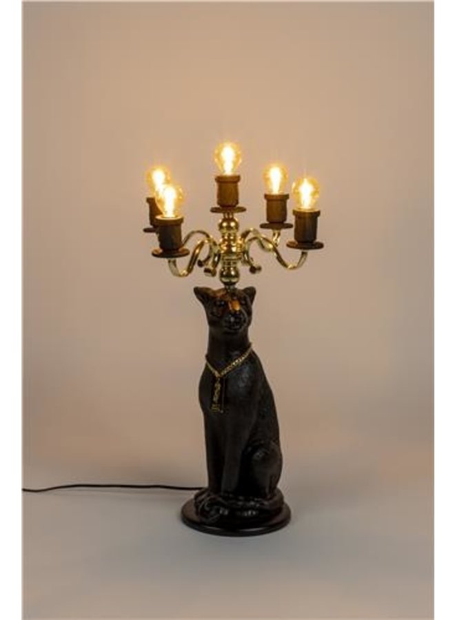 Vloerlamp Proudly Crowned Panther | Zwart
