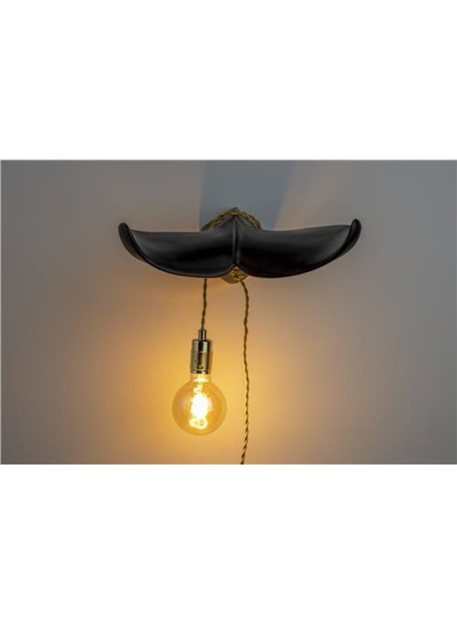 Wandlamp The Tail Follow | Zwart