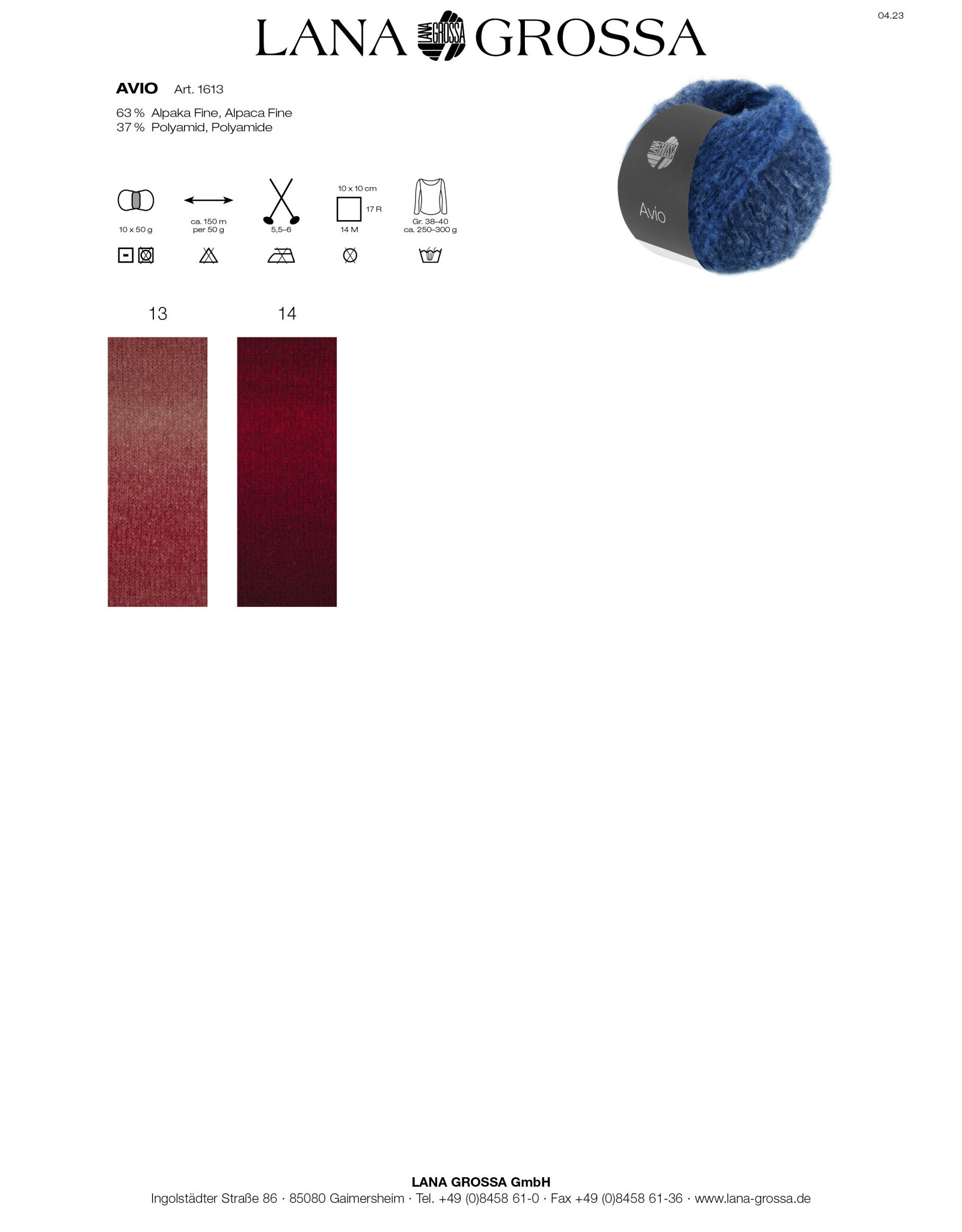 Avio *Avio - 50 g - 150 m - kan niet meer besteld worden !