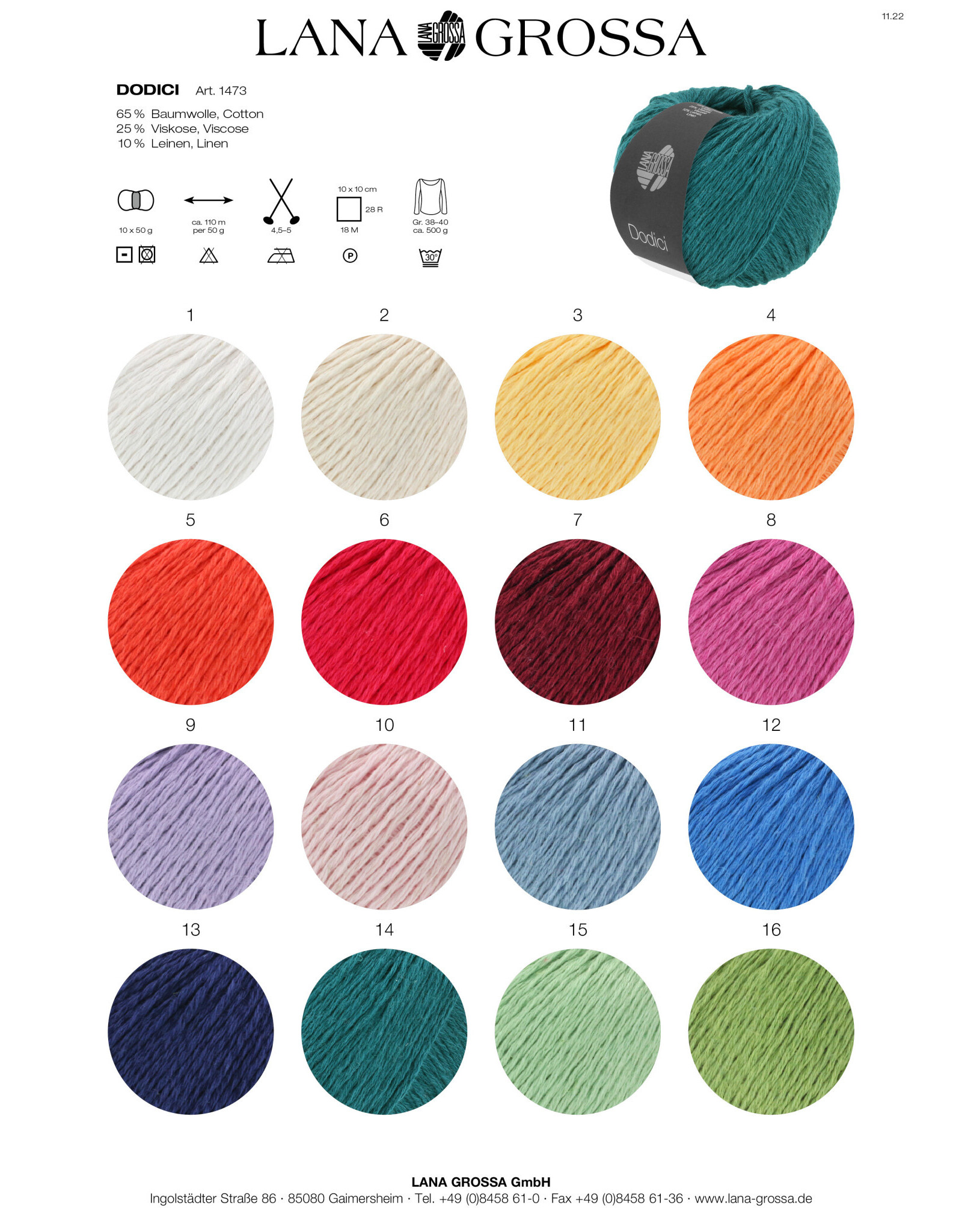 Dodici *Dodici - 50 g - 110 m - kan niet meer besteld worden !