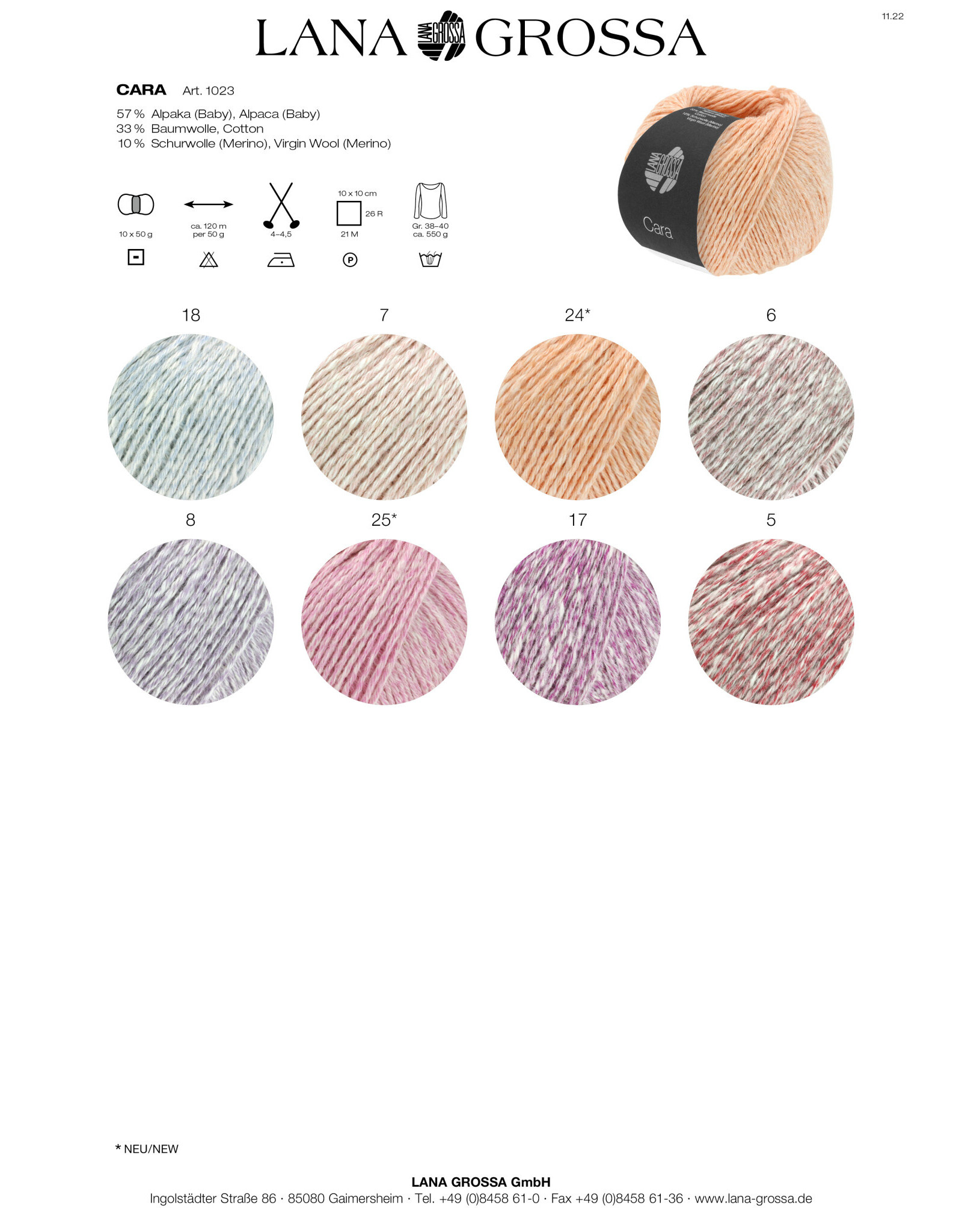 Cara *Cara - 50 g - 120 m - kan niet meer besteld worden !